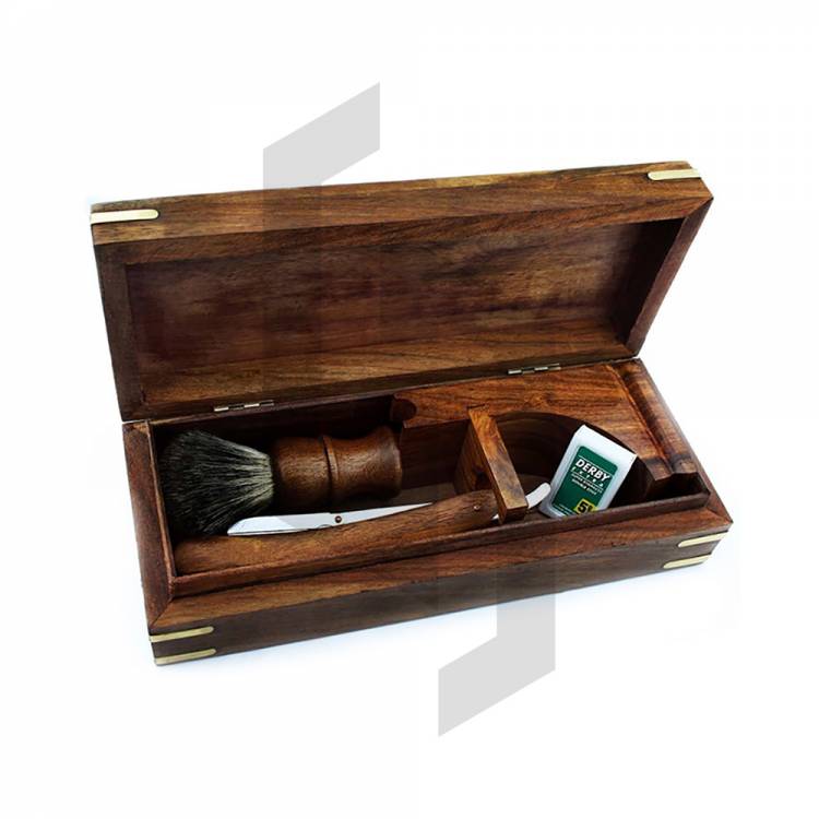 Boîte de rasage en bois de luxe Geo F. Trumper